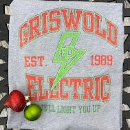 “Griswold Electric” Ash Gray Long Sleeve Tee